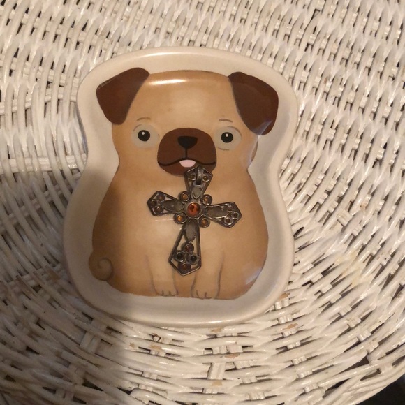 Sterling silver and amber cross - Picture 2 of 2